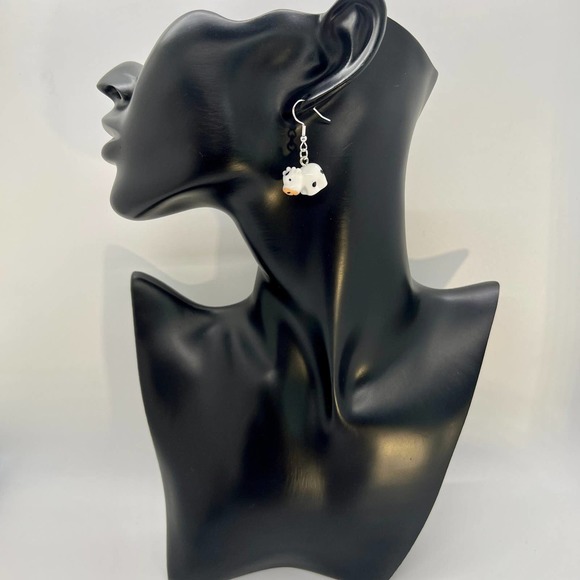 Cow Earrings - Black and White Animal Earrings - Mini Cows - Farm Earrings - Picture 5 of 7